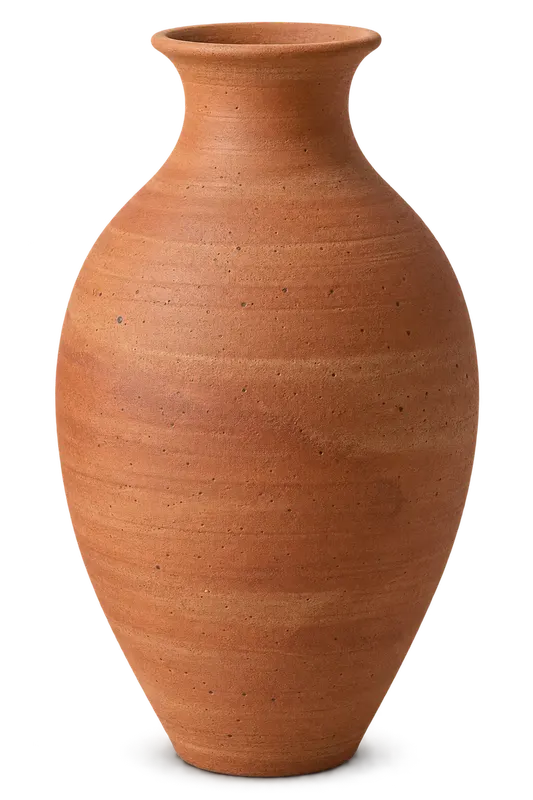 Vaso de cerâmica branca alto
